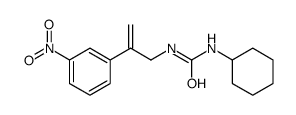 1-cyclohexyl-3-[2-(3-nitrophenyl)prop-2-enyl]urea结构式
