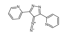 2-(4-diazo-5-pyridin-2-ylpyrazol-3-yl)pyridine结构式