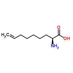 (2S)-2-Amino-8-nonenoic acid Structure