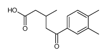 5-(3,4-DIMETHYLPHENYL)-3-METHYL-5-OXOVALERIC ACID structure