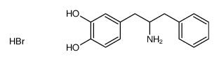 4-(2-amino-3-phenylpropyl)benzene-1,2-diol,hydrobromide Structure