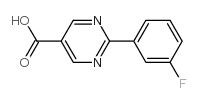 2-(3-Fluorophenyl)pyrimidine-5-carboxylic acid结构式