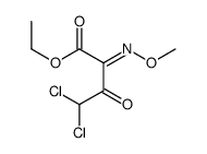 ethyl 4,4-dichloro-2-methoxyimino-3-oxobutanoate Structure