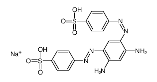 p,p'-[(4,6-diamino-m-phenylene)bis(azo)]bis(benzenesulphonic) acid, sodium salt结构式