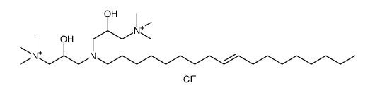 3,3'-(9-octadecenylimino)bis[2-hydroxypropyltrimethylammonium] dichloride结构式
