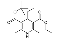 tert-butyl ethyl 4-ethyl-1,4-dihydro-2,6-dimethylpyridine-3,5-dicarboxylate结构式