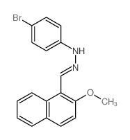 1-Naphthalenecarboxaldehyde,2-methoxy-, 2-(4-bromophenyl)hydrazone picture