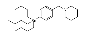 Piperidine, 1-[[4-(tributylstannyl)phenyl]methyl] Structure