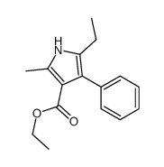 1H-Pyrrole-3-carboxylicacid,5-ethyl-2-methyl-4-phenyl-,ethylester(9CI) structure