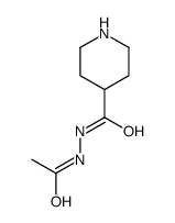 N'-Acetyl-4-piperidinecarbohydrazide结构式