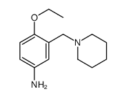 4-ethoxy-3-(piperidin-1-ylmethyl)aniline结构式