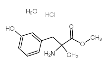 methyl 2-amino-3-(3-hydroxyphenyl)-2-methylpropanoate,hydrate,hydrochloride Structure