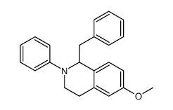 1-benzyl-6-methoxy-2-phenyl-3,4-dihydro-1H-isoquinoline结构式