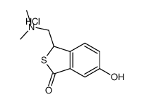 3-[(dimethylamino)methyl]-6-hydroxy-3H-2-benzothiophen-1-one,hydrochloride Structure