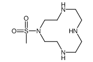 1-methylsulfonyl-1,4,7,10-tetrazacyclododecane结构式