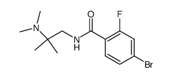 4-bromo-N-(2-dimethylamino-2-methyl-propyl)-2-fluoro-benzamide Structure