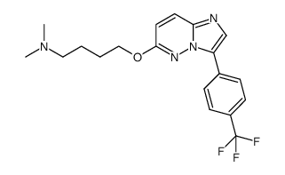 dimethyl-{4-[3-(4-trifluoromethyl-phenyl)-imidazo[1,2-b]pyridazin-6-yloxy]-butyl}-amine Structure