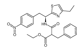 ethyl-2-benzyl-3-[(S)-1-(4-ethylthiazol-2-yl)-2-(4-nitrophenyl)ethylamino]-3-oxopropanoate Structure