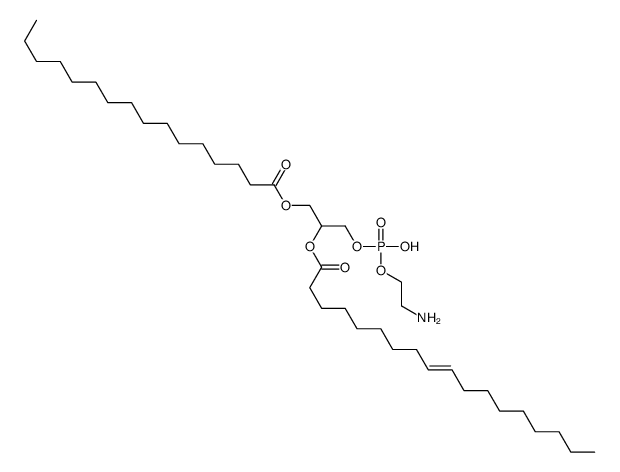1-palmitoyl-2-oleoylphosphatidylethanolamine Structure