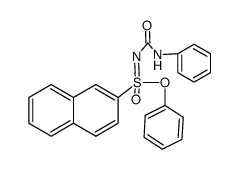 Naphthalin-2-sulfonsaeure-phenylester-anilinocarbonylimid结构式