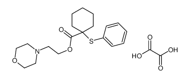 2-morpholin-4-ylethyl 1-phenylsulfanylcyclohexane-1-carboxylate,oxalic acid结构式