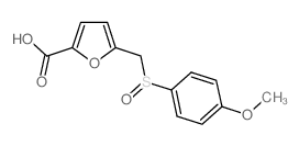 5-{[(4-Methoxyphenyl)sulfinyl]methyl}-2-furoic acid结构式