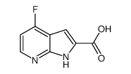 4-Fluoro-1H-pyrrolo[2,3-b]pyridine-2-carboxylic acid Structure
