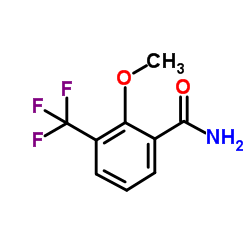 2-Methoxy-3-(trifluoromethyl)benzamide结构式