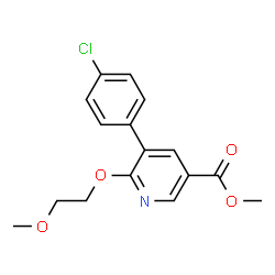 5-(4-chlorophenyl)-6-(2-Methoxyethoxy)nicotinic acid Methyl ester picture