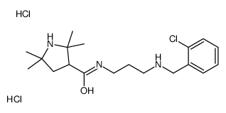N-[3-[(2-chlorophenyl)methylamino]propyl]-2,2,5,5-tetramethylpyrrolidine-3-carboxamide,dihydrochloride结构式