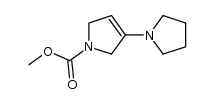 methyl-3-pyrrolidin-1-yl-2,5-dihydro-1H-pyrrole-1-carboxylate结构式