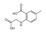 2-(carboxymethylamino)-5-methylbenzoic acid结构式