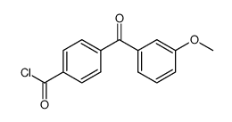 4-(3-methoxybenzoyl)benzoyl chloride Structure