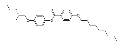 4-[(S)-(-)-2-ethoxypropoxy]phenyl-4-(decyloxy)benzoate structure