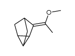 (E)-3-(1-methoxyethylidene)tricyclo[2.2.1.02,6]heptane Structure