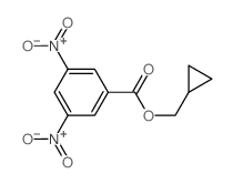 Benzoic acid,3,5-dinitro-, cyclopropylmethyl ester结构式