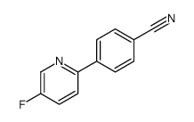 4-(5-fluoropyridin-2-yl)benzonitrile structure