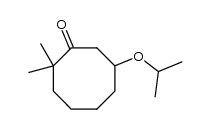 7-isopropoxy-2,2-dimethylcyclooctanone Structure