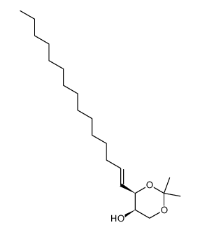 (2(R),3(R),4E)-1,3-O-isopropylidene-4-octadecene-1,2,3-triol Structure