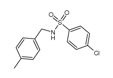 4-chloro-N-(4-methylbenzyl)benzenesulfonamide结构式