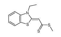 Ethane(dithioic) acid, (3-ethyl-2(3H)-benzothiazolylidene)-, methyl ester (9CI) Structure