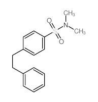 Benzenesulfonamide,N,N-dimethyl-4-(2-phenylethyl)- Structure