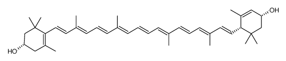 (3S,3'R,6'S)-β,ε-Carotene-3,3'-diol structure