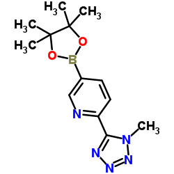 2-(1-Methyl-1H-tetrazol-5-yl)-5-(4,4,5,5-tetramethyl-1,3,2-dioxaborolan-2-yl)pyridine Structure