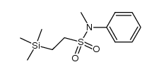 N-methyl-N-phenyl-2-(trimethylsilyl)ethanesulfonamide结构式