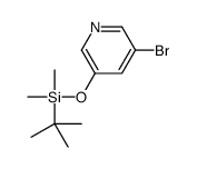 (5-bromopyridin-3-yl)oxy-tert-butyl-dimethylsilane结构式