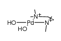 cis-diaqua(N,N,N',N'-tetramethylethylenediamine)palladium(II) Structure