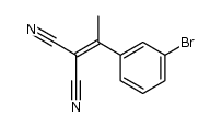 2-(1-(3-bromophenyl)ethylidene)malononitrile Structure