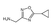 1-(5-cyclopropyl-1,2,4-oxadiazol-3-yl)methanamine Structure