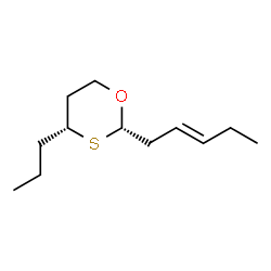 2-pentenyl-4-propyl-1,3-oxathiane (mixture of isomers) Structure